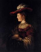 Rembrandt Peale Saskia in Pompous Dress Sweden oil painting artist